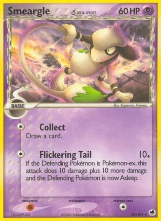 Smeargle (Delta Species) (39/101) [Dragon Frontiers] - Uncommon