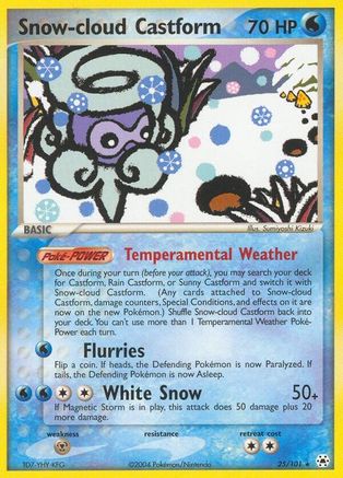 Snow-cloud Castform (25/101) [Hidden Legends] Reverse Holofoil - Rare