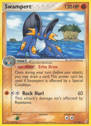 Swampert (27/100) [Crystal Guardians] - Rare