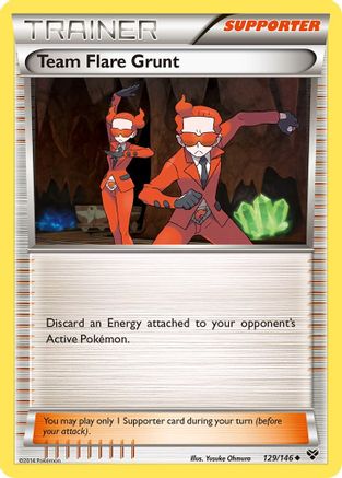 Team Flare Grunt (129/146) [XY Base Set] - Uncommon