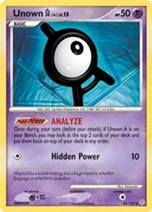 Unown [A] (065/130) [Diamond and Pearl] - Uncommon