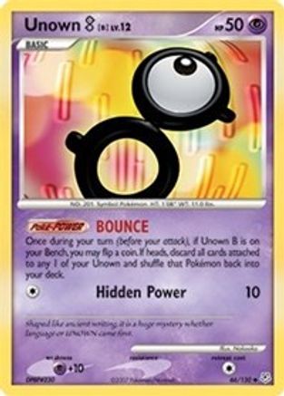 Unown [B] (066/130) [Diamond and Pearl] - Uncommon