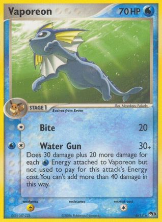 Vaporeon (006/17) [POP Series 3] Holofoil - Rare