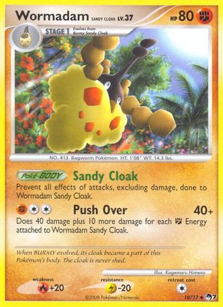 Wormadam Sandy Cloak (10/017) [POP Series 7] - Uncommon