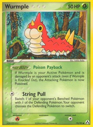 Wurmple (70/92) [Legend Maker] Reverse Holofoil - Common