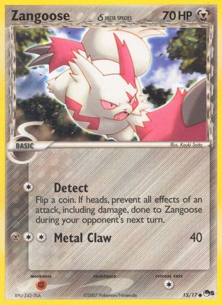 Zangoose (Delta Species) (015/017) [POP Series 5] Holofoil - Common