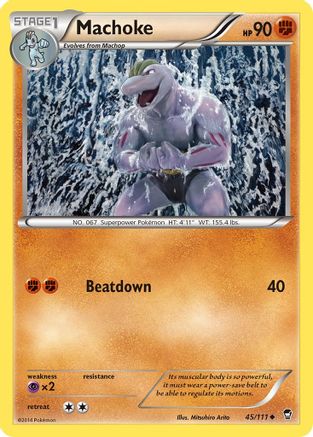 Machoke (045/111) [XY  Furious Fists] Reverse Holofoil - Uncommon