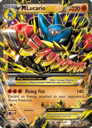 M Lucario EX (055/111) [XY  Furious Fists] Holofoil - Ultra Rare