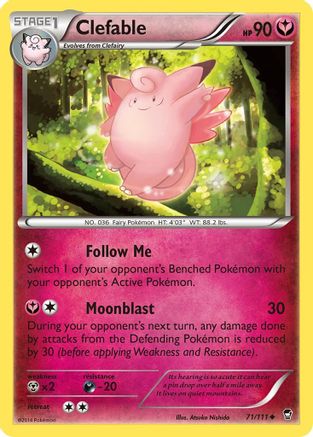 Clefable (071/111) [XY  Furious Fists] - Uncommon
