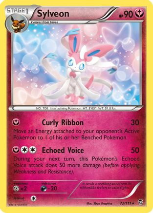 Sylveon (072/111) [XY  Furious Fists] Reverse Holofoil - Rare