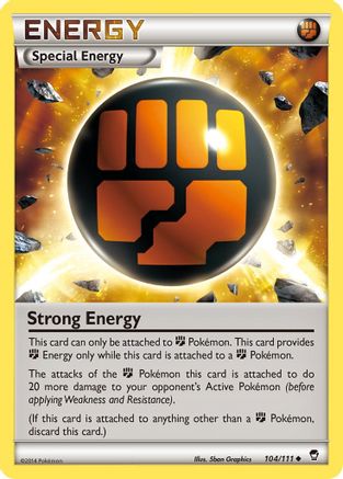 Strong Energy (104/111) [XY  Furious Fists] Reverse Holofoil - Uncommon