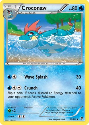 Croconaw (016/119) [XY  Phantom Forces] Reverse Holofoil - Uncommon