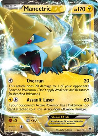 Manectric EX (023/119) [XY  Phantom Forces] Holofoil - Ultra Rare