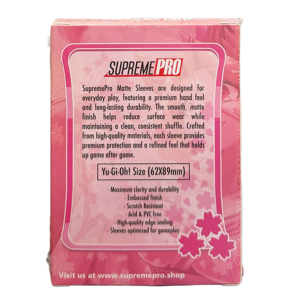 SupremePro Matte - Pink Premium TCG Card Sleeves